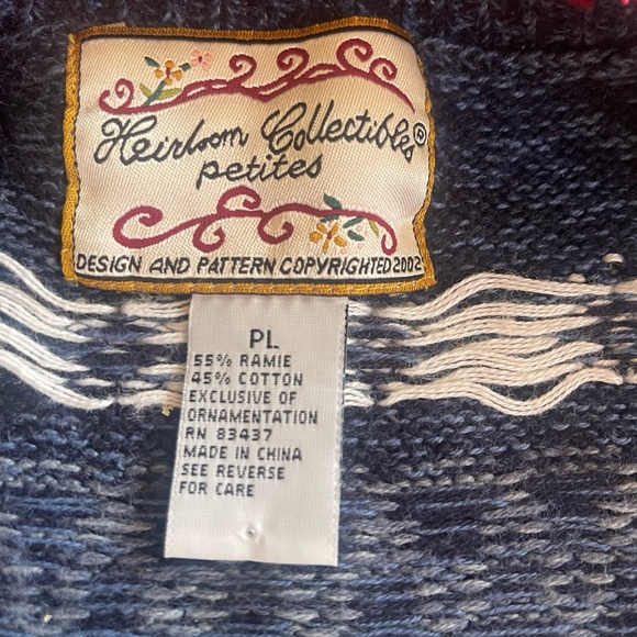 Women Christmas Cardigan Heirloom Collections petite large - Picture 12 of 13